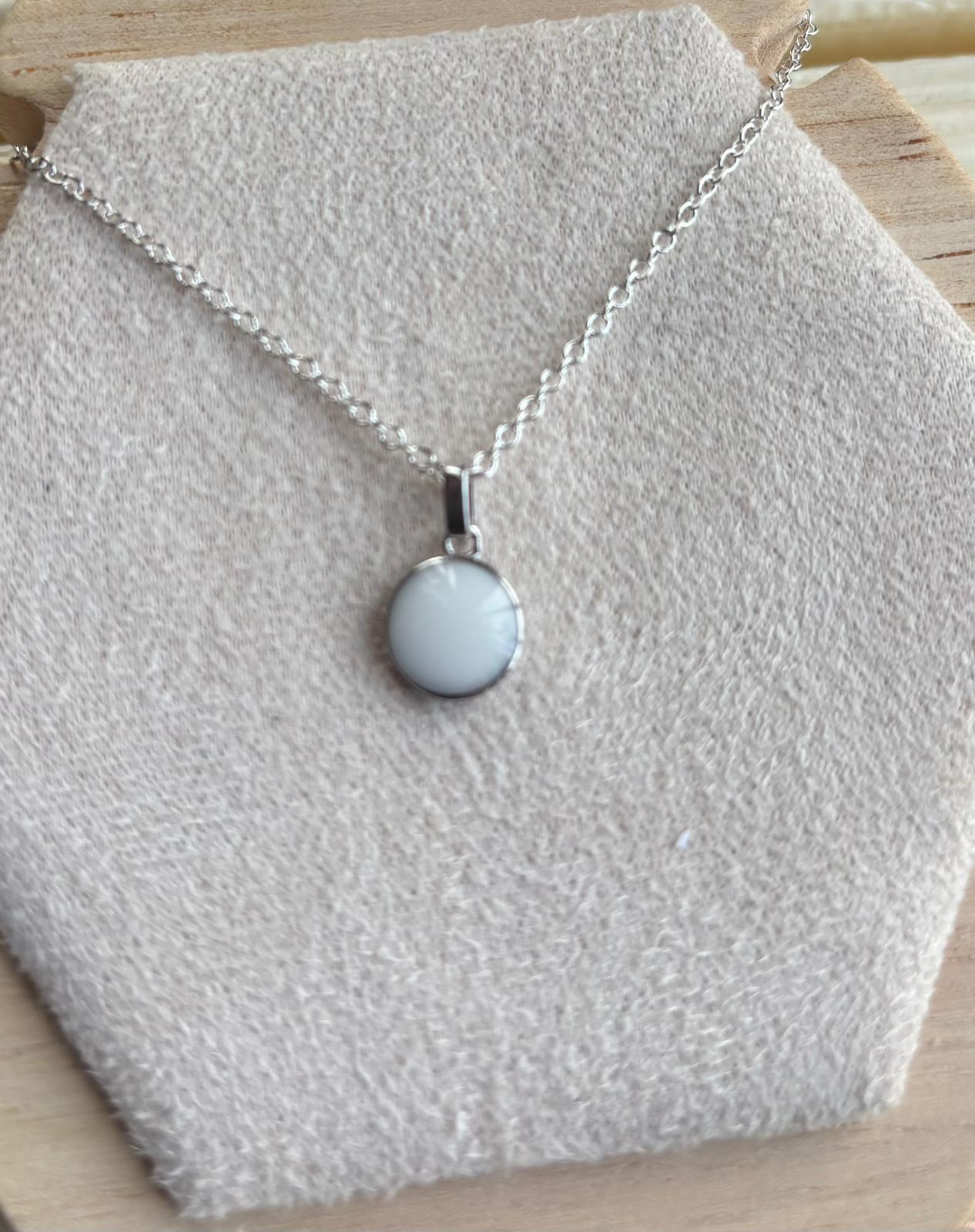 colgante con leche materna en Plata de ley 925